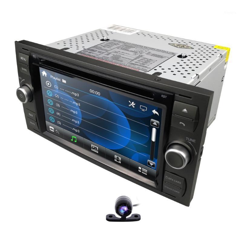 Player 2022 Car DVD 7&quot; Gps For Focus Transit C-MAX Mondeo Fiest Navigation Mirror Link DAB+ Free Rear Camera 8 G Map Card-image-760063898