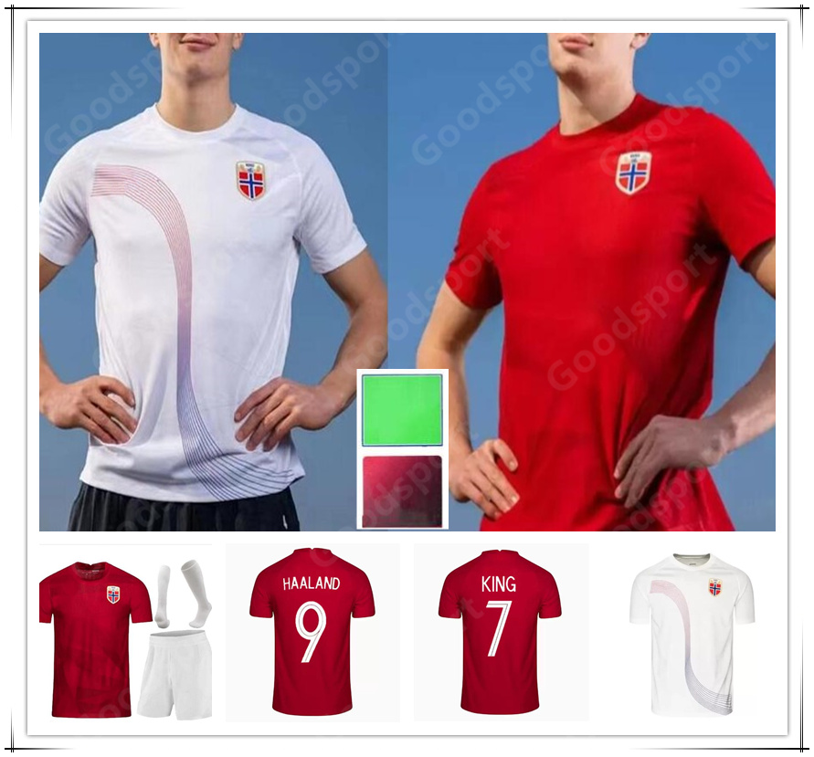 

22 23 Norwaies soccer Jerseys #23 HAALAND noruega #10 ODEGAARD Berge King Sorloth camisetas 2022 2023 World Cup national team man kids Football uniform kit 16-XXL, Home men