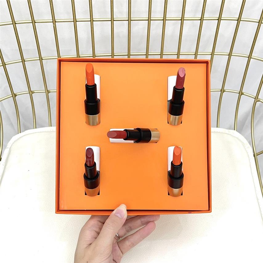 

EPACK Lipstick Box Venye Exclusive Par Les Depositares Agrees Color 21/33/75/68/85 1.5g*5pcs Kit268R, Customize