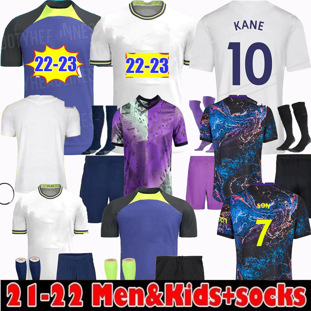 

S-4XL 21 22 23 SON DELE BALE KANE SPURS soccer jersey BERGWIJN HOJBJERG LO CELSO 2021 2022 2023 LUCAS football shirts uniforms men kids kiDS, Brown