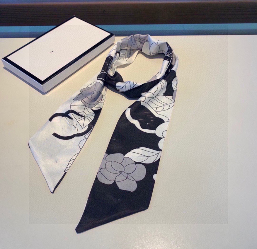 

2022 NEW Luxury Designer Silk Scarf Handbags Women Bags Letter Flower Scraves Top Grade Head Hair 10 Colors