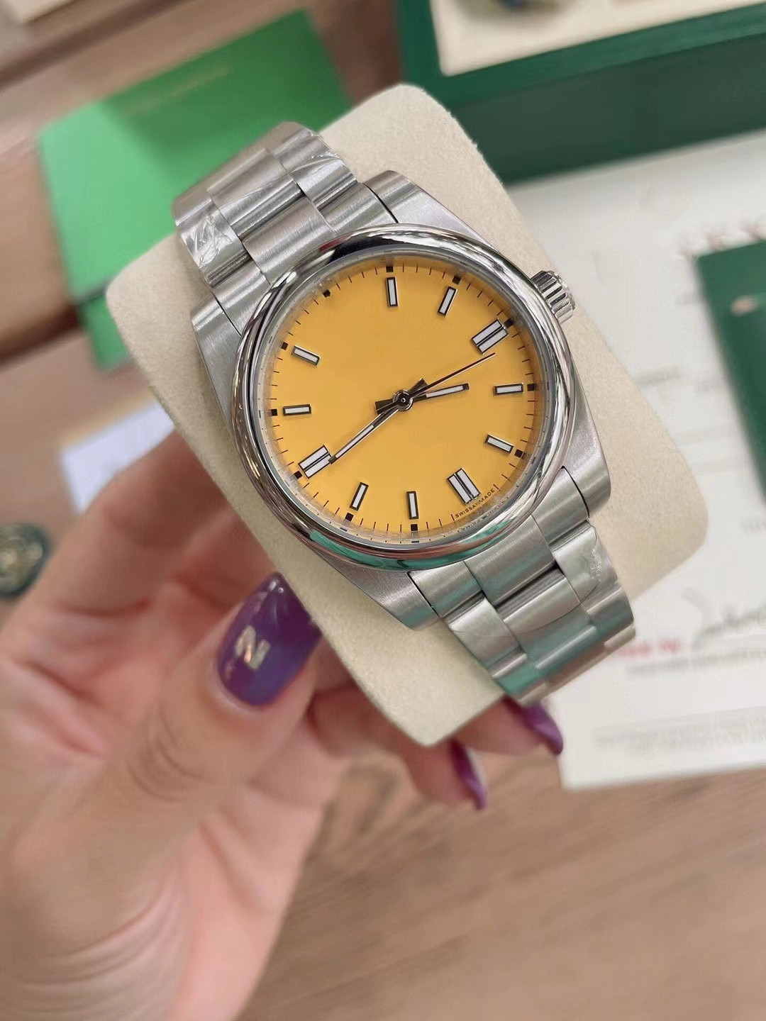 

Fashion Couple Watch for Men and Women 8 Colors 31mm 36mm 41mm Automatic Mechanical Stainless Steel Oyster Perpetual Motion Watch lovers Gift wristatch