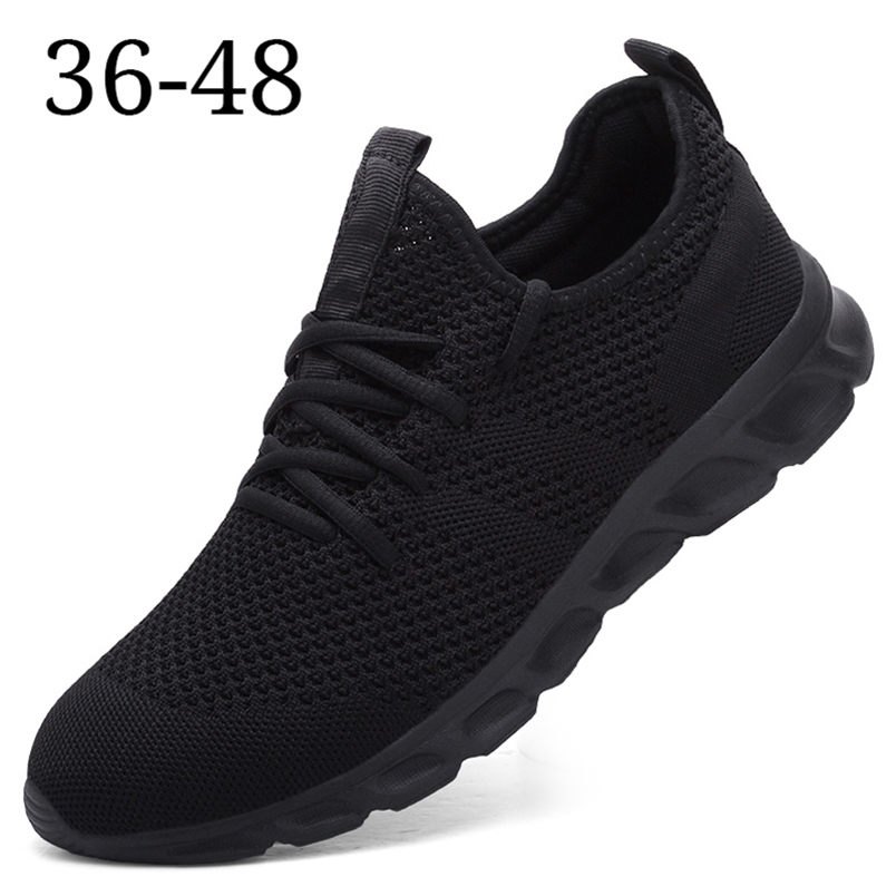 

Light Man Running Shoes Comfortable Breathable Men's Sneaker Casual Antiskid and Wear-resistant Jogging Men Sport Shoes 220330, Black