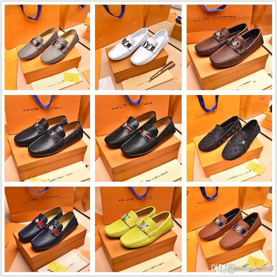 

33 2022 New Mens Lofers Luxury Designer High Quality Loafer Men Genuine Leather Slip On Flats Man Casual Shoes Vintage Side Zipper Driving Shoes 33, #28