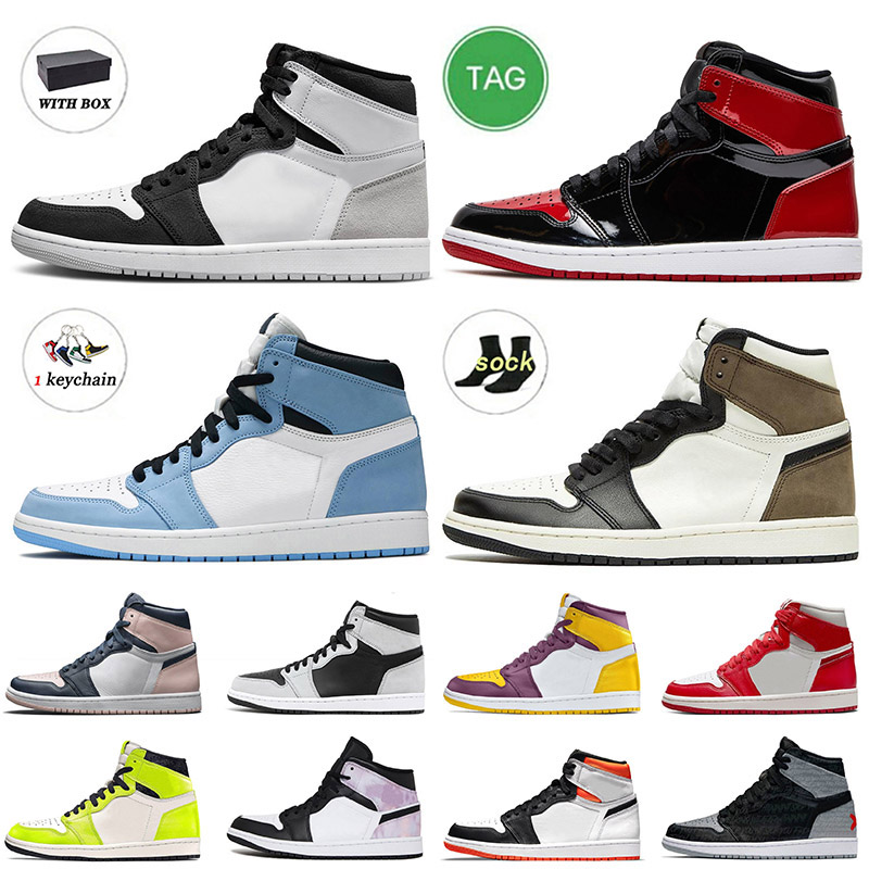 

Mens Jordens OG Jumpman 1 Basketball Shoes 1s With Box Zen Master Bred Patent Stage Haze Chicago Reimagined Shadow 2.0 Fearless J1s Women Sneakers Outdoor, A33 blue mint 36-46