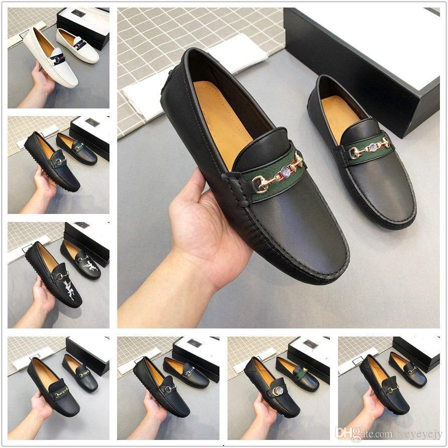 

G1 Spring Autumn Men Loafers Slip-On Fashion Driving and Casual Boat Shoes Luxury Designer Mens Genuine Leather Moccasines Adulto Walk Shoes A2, #12
