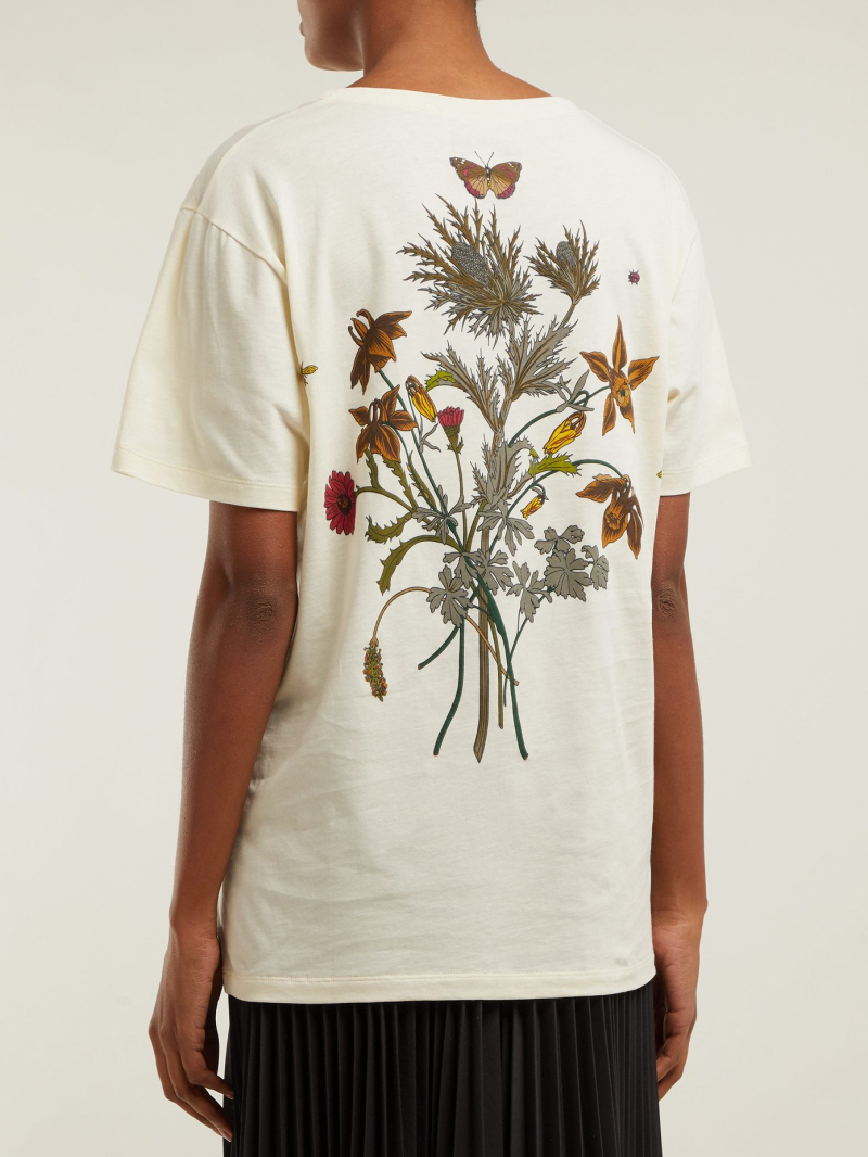 

Fashion-2019 Devil Chateau Marmont Flower Clothing Homme T Shirts Men Women Designer High Street Print T Shirt Top, White