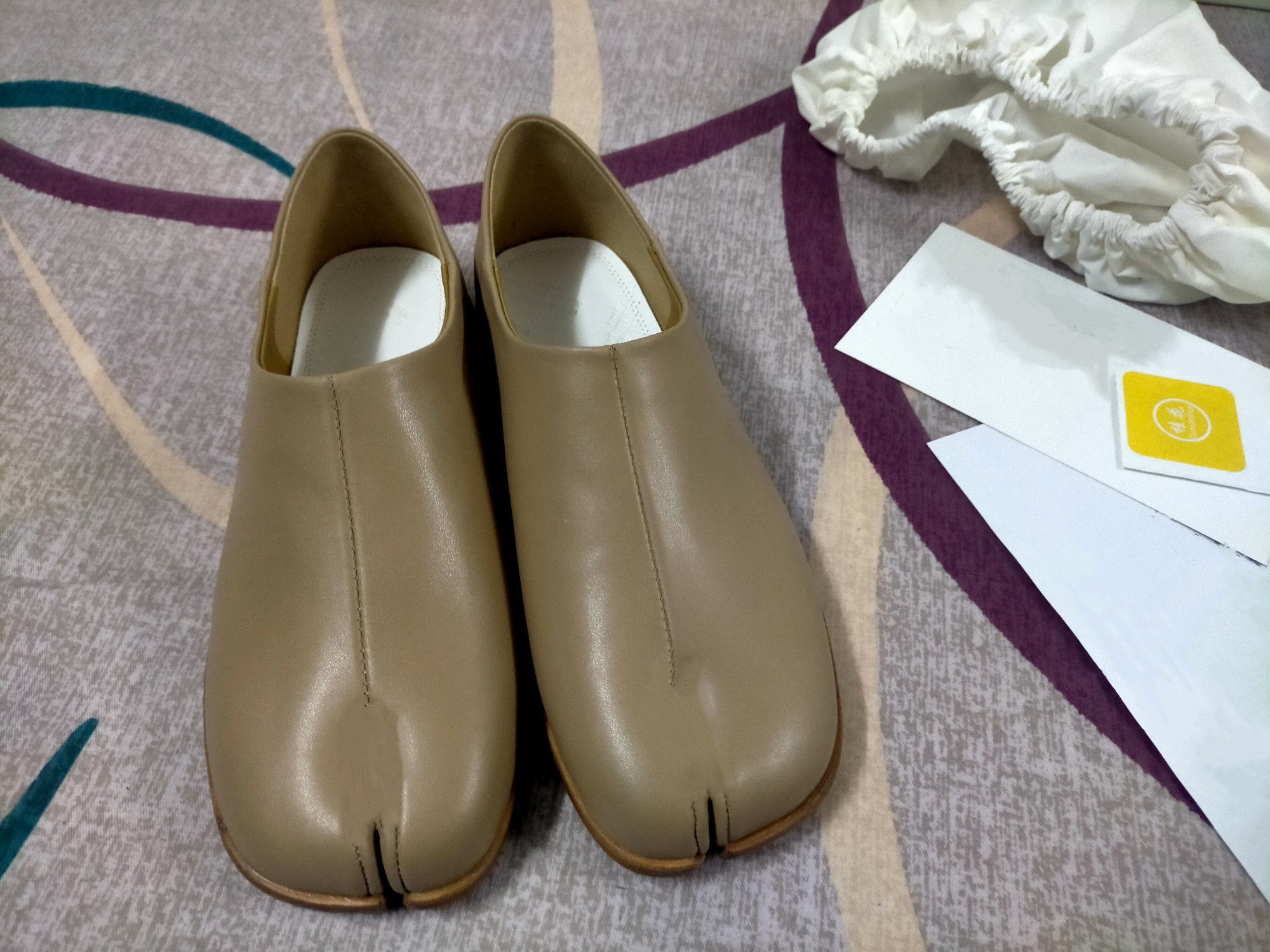

top version maison women margiela shoes MM Margiela Vintage Split Toe Flats 33T3#, Dust bag