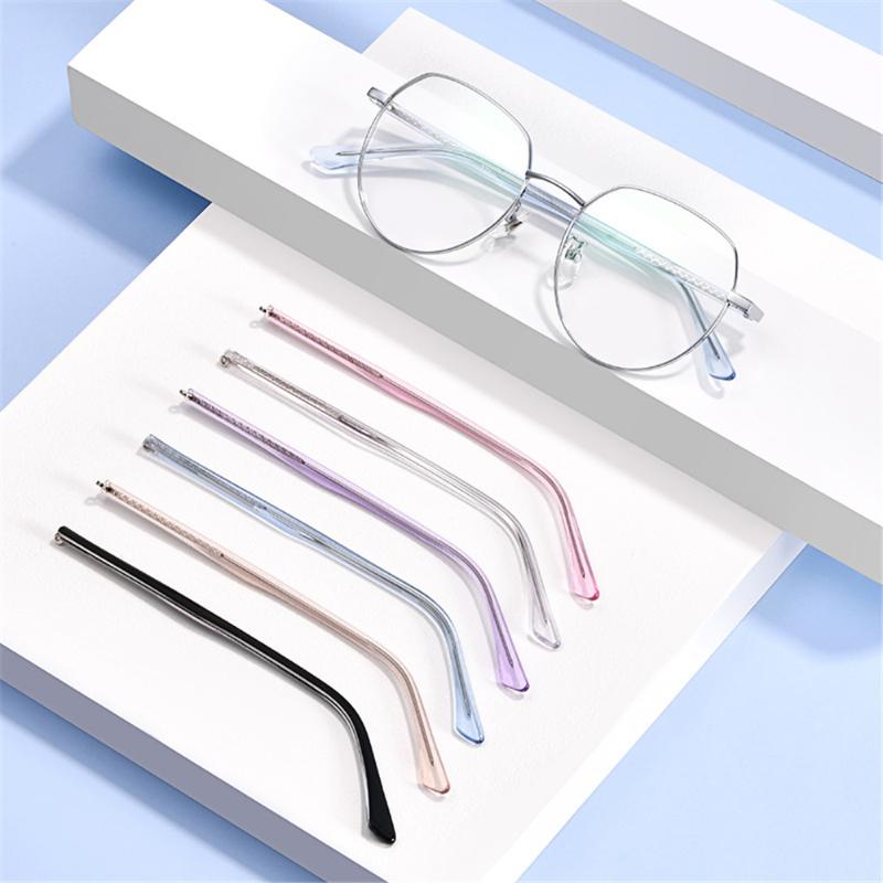 

Fashion Sunglasses Frames 1 Pair Replacement Temple Plastic Arm Glasses Spectacle Crystal Plain Metal Leg Accessories Hypoallergenic Temples
