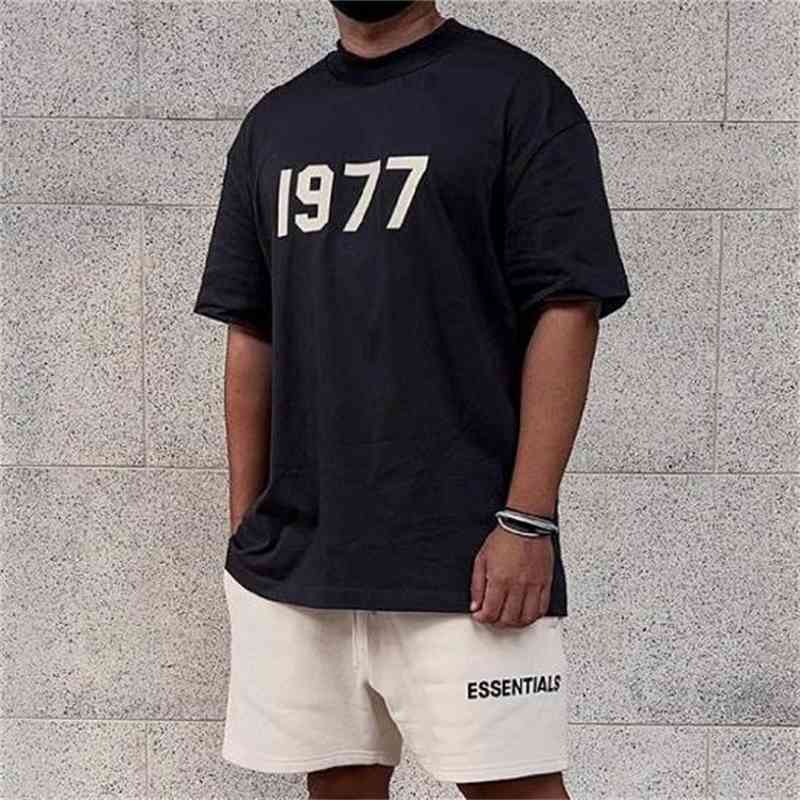 Fashion Essentials Designer t shirts Unisex Large Double Thread Pure Cotton Heavy American Loose T-shirt Men's Brand Fog