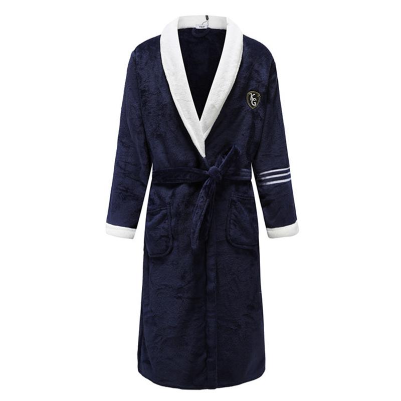 

Men's Sleepwear Male Winter With Belt Men Warm Home Clothing Kimono Bathrobe Gown Coral Fleece Dressing Intimate LingerieMen's Men'sMen's, Robe 7