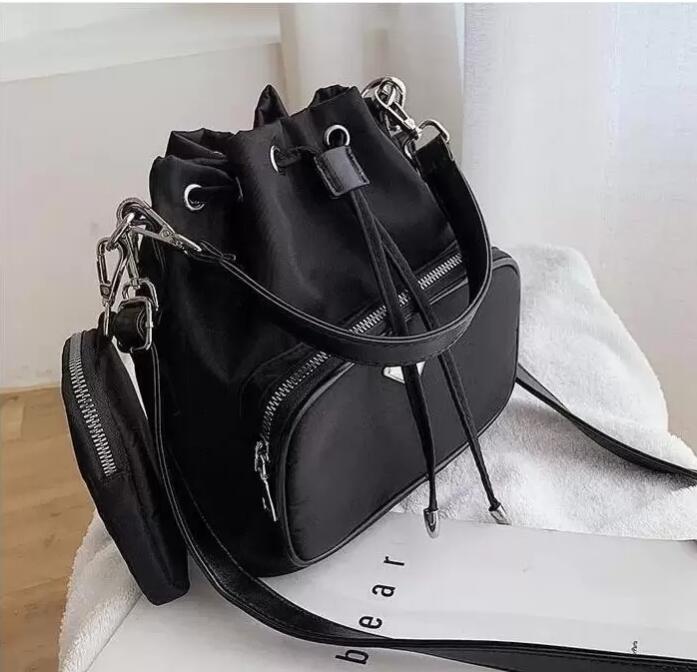 

Designer-Fashion Bucket Shoulder Bag Women Drawstring Crossbody Bag Female Messenger Bags Ladies nylon Handbag, Vip