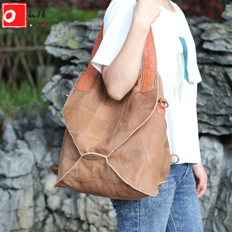 

Evening Bags 2022 Retro Genuine Leather Backpack Women Soft Nubuck Ladies Crossbody Bag Three-Purpose Female Shoulder, Blue