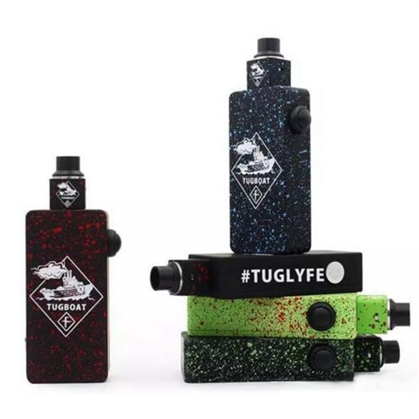 

Popular Tugboat Box Mod Kit with Colorful tuglyfe Unregulated mod Cubed RDA Mechanical velocity RDA Tuglyfe Portable box mod Vapor290h