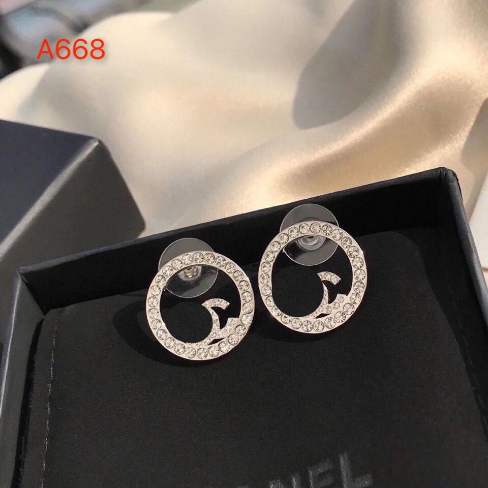 

20style Designer Brand Design 18K Gold Plated Double Letter Stud 925 Silver Long Dangle Drop Earrings Pearl Crystal Rhinestone Earring Luxury Jewelry Accessories