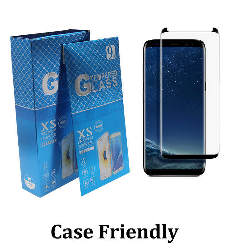 

Case Friendly Tempered Glass 3D Curved No Pop up Screen Protector for Samsung Galaxy S22 Note 20 ultra 10 9 8 S7 edge S8 S9 S10 S20 S21 Plus