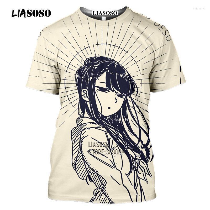 

Men's T-Shirts 3D Print Komi San / Komi-San Can't Communicate T-shirt Manga Woman Men's Casual Harajuku Oversized Tee Tops ClothingM