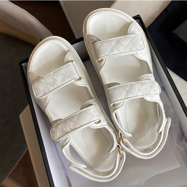 

Designer Women Sandals Womens Slides Crystal Calf leather Casual shoes quilted Platform Summer Beach Slipper Luxury sandal slippers men slides 35-42, 221
