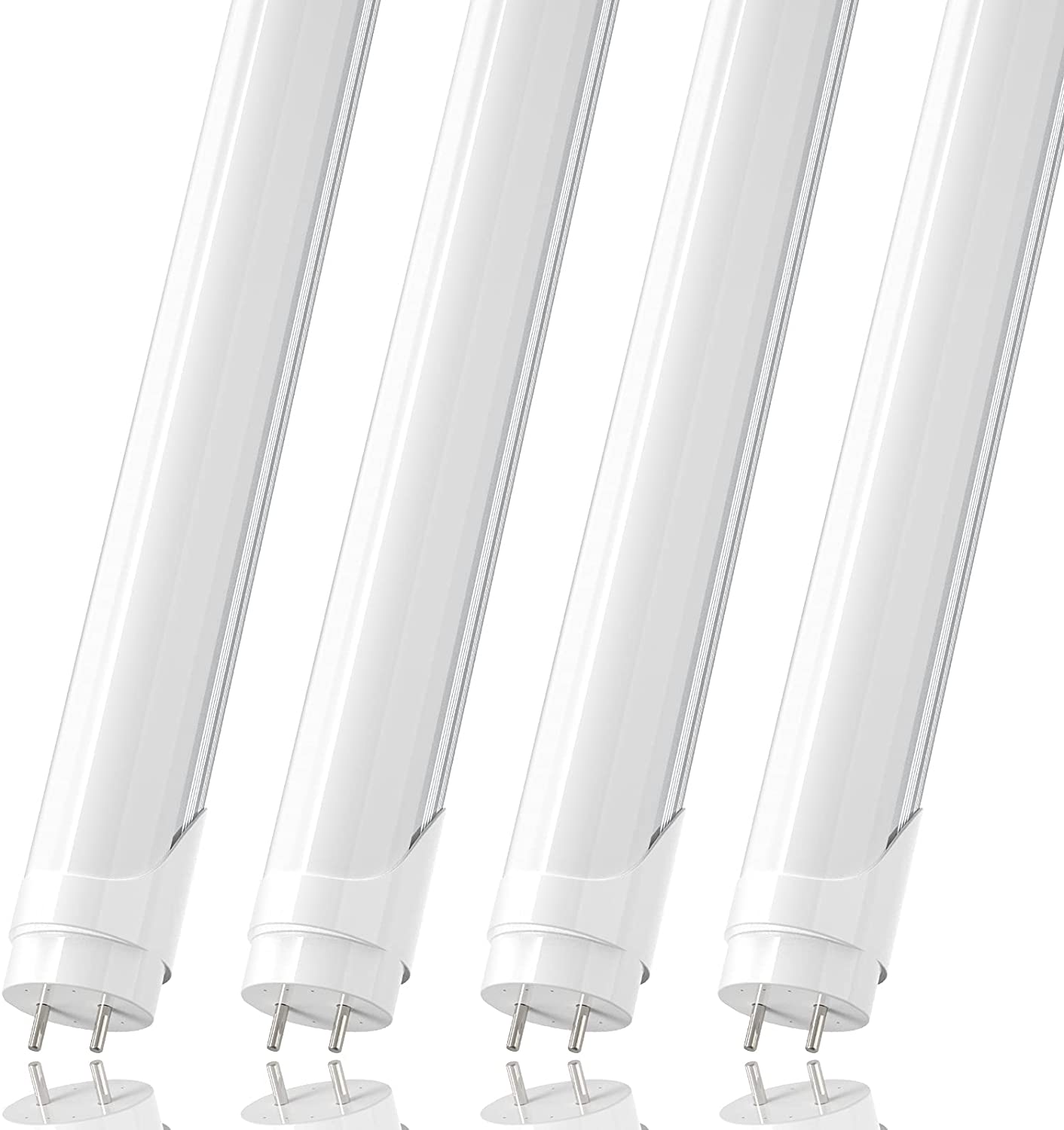 

JESLED Stock in US LED T8 Tube 4FT 28W 6000K G13 192LEDS Light Lamp Bulb 4 feet 1.2m Double row 85-265V led lighting Frosted Cover
