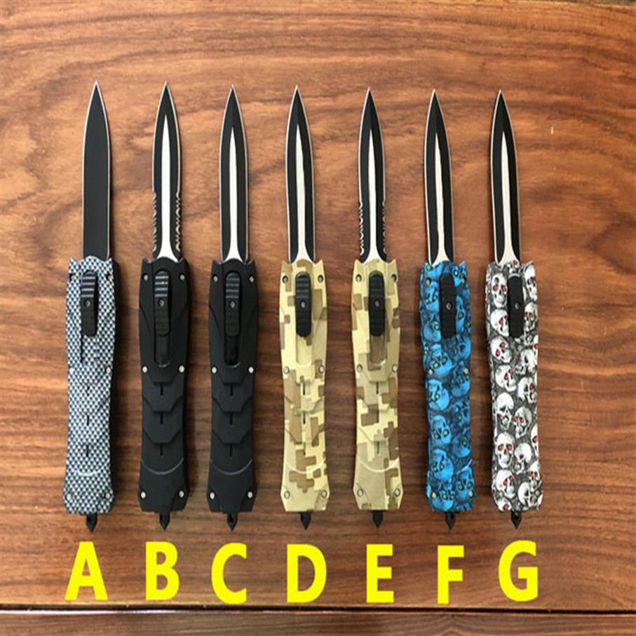 

Bench BM Double Action Folding Automatic Knife 7 Style 440c EDC Tool Pocket Tactical 3300 3310 UT85 UT88 Auto Knives 3400 9600 355317P