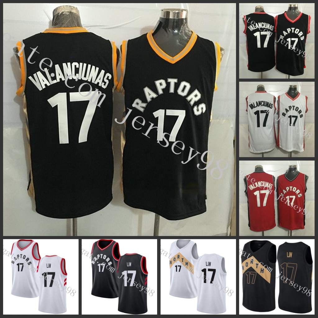 

Toronto''Raptors''MEN #17''Jeremy Lin retro Basketball''Jersey
