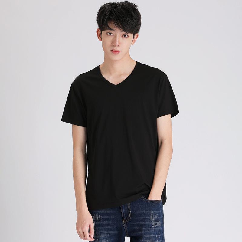 

Men' T-Shirts Mens Oversized T-shirt Boys Short Sleeve V-neck Black T Shirt Summer Loose Casual Sports Tee Male Basic Cotton Tshirt XxxlMen