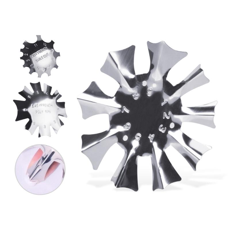 

Nail Art Kits Easy French Line Edge Tool Smile Cutter Stencil Trimmer Multi-size Manicure Styling SetNail