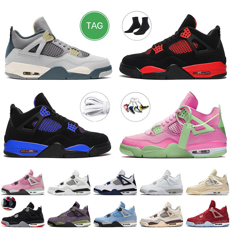 

Craft Red Thunder Jorda 4s Basketball Shoes Blue Jordens 4 Sail Pink Canyon Purple Women Mens Trainers Canvas White Oreo Black Cat Midnight Navy Jorden4s Sneakers, D24 cool grey 40-47