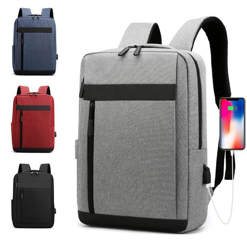 

Backpack Men's Shoulder Bags For Women Waterproof Business Laptop USB Charging Casual Mochila Mochilas Para Mujer, Black