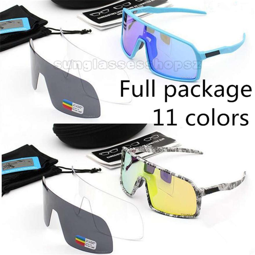 

New Brand Sutros Pochromic Cycling Sunglasses 3 Lens UV400 Polarized MTB 9406 Sports Bicycle Glasses Full package226k