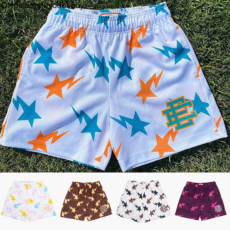 

Eric Emanuel Ee 2022 Fashion Shorts for Men and Women Basic Street Casual Man Mesh Basketball Homme, Purple