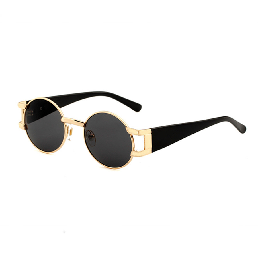 

Man Woman Sunglasses Designer Men Women Sunglasses Brand Round Ornamental Goggle Glasses Polarized Fashion Driving Adumbral Sun-glasses Black Gold Color