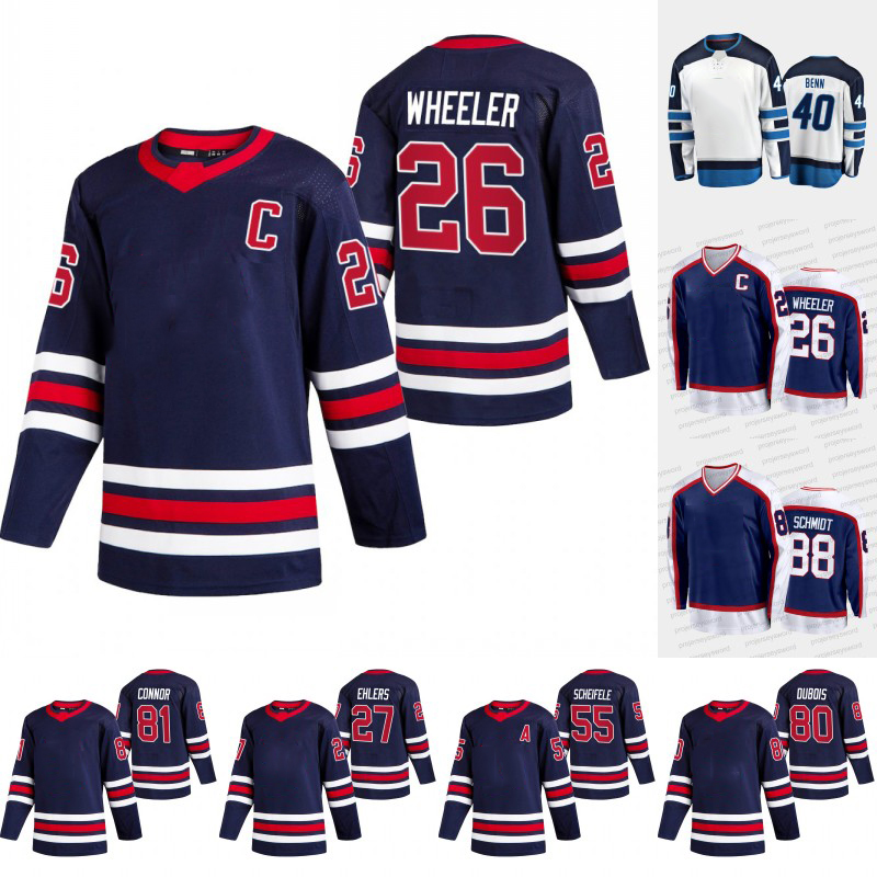 

Winnipeg #26 Blake Wheeler Jets Jersey Mark Scheifele Kyle Connor Nikolaj Ehlers Adam Lowry Nate Schmidt Connor Hellebuyck David Rittich Pierre-Luc Dubois Jerseys, Womens white s-xxl