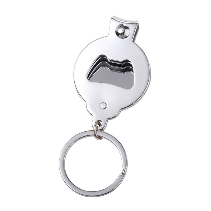 

Keychains Sublimation Blank Nail Clippers Keychain With Key Ring DIY Heat Transfer Blanks Pendants Board Ornaments T8DE