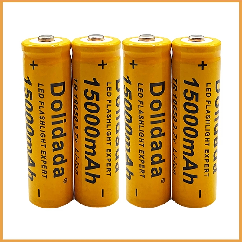 

6pcs High Quality 15000 mAh 3.7 V 18650 lithium ion batteries Rechargeable battery For LED flashlight/Electronics(Orange)