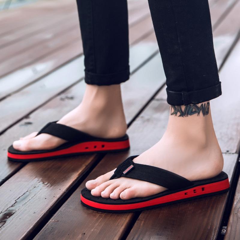 

Slippers Flip-flops Summer Outdoor Men Slipper Flat Casual Mens Flip Flops Eva S Beach Hard-Wearing Plus Big Size FlopSlippers, Black