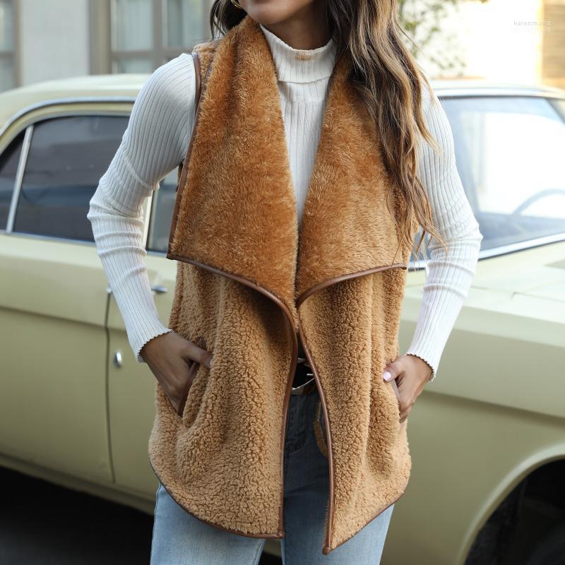 

Women' Vests Women Winter Casual Jacket Vest Warm Coat Outwear Gilet Simple Design Street All-match Knitted Kare22, Black