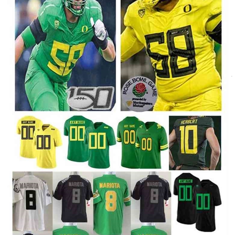 

A001 College 2021 Oregon Ducks Jersey Football Justin Herbert Mariota Noah Sewell Mycah Pittman Devon Williams Bryan Addison Kayvon Thibodeaux, Men white