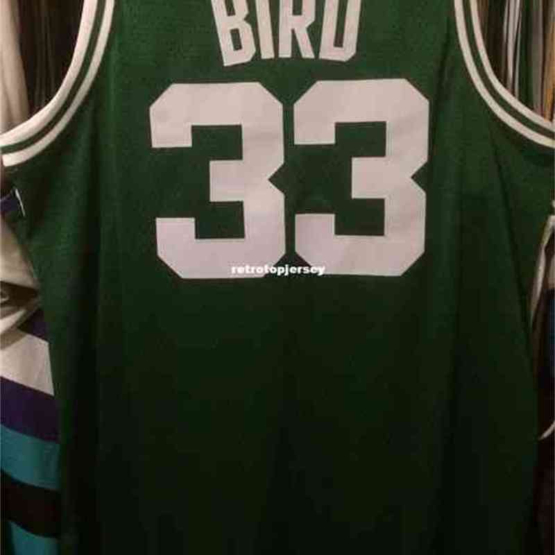 

Wholesale Larry Bird #33 Jersey Ad Sewn Men Nwt New Pierce Vest Stitched Basketball Jerseys, Black