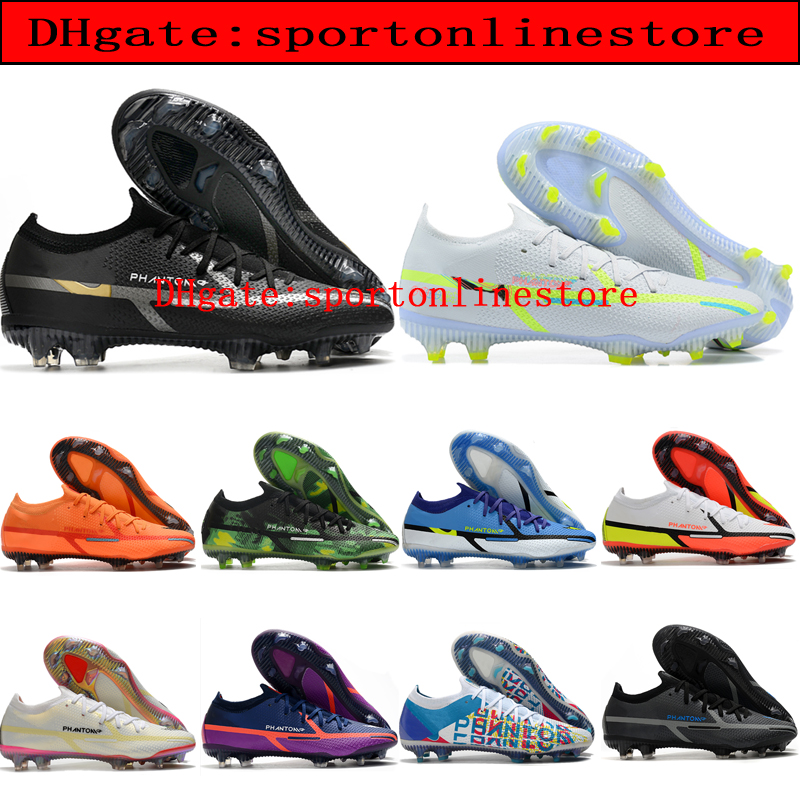 

top quality mens soccer boots Phantom GT2 Elite FG football cleats Shock Wave Recharge Motivation Pack outdoor shoes Tacos de futbol botas, Color 2