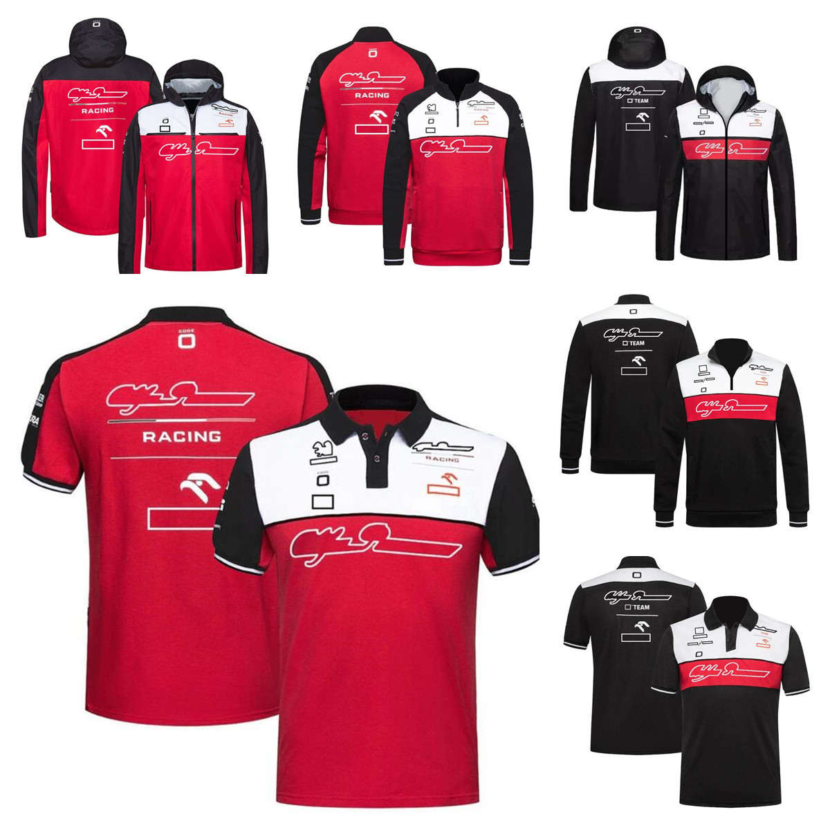 

2022 F1 Formula One Team Polo Suit New Summer Breathable Team Lapel Short Sleeve Same Customization