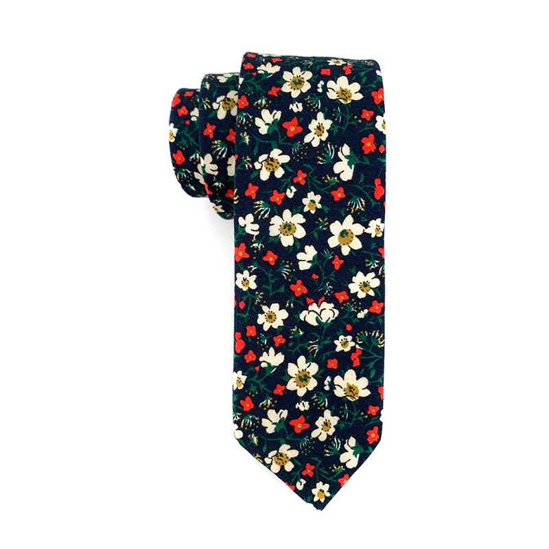 Silk Slim Men Ties Fashion 6cm Skinny Stripe Dot Floral Neck tie for men Woven Formal wear business wedding party 59-image-764737795