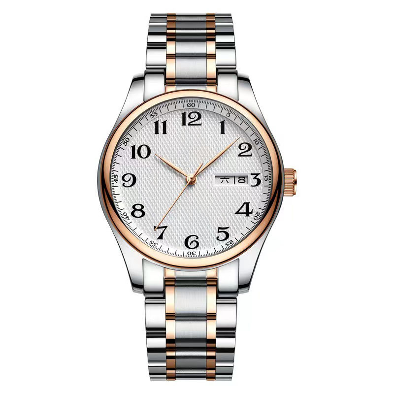 

smart Triangular pit outer ring watches Quartz golden wrist watch Luminous montre de luxe Folding oyster buckle clock, Watch strap