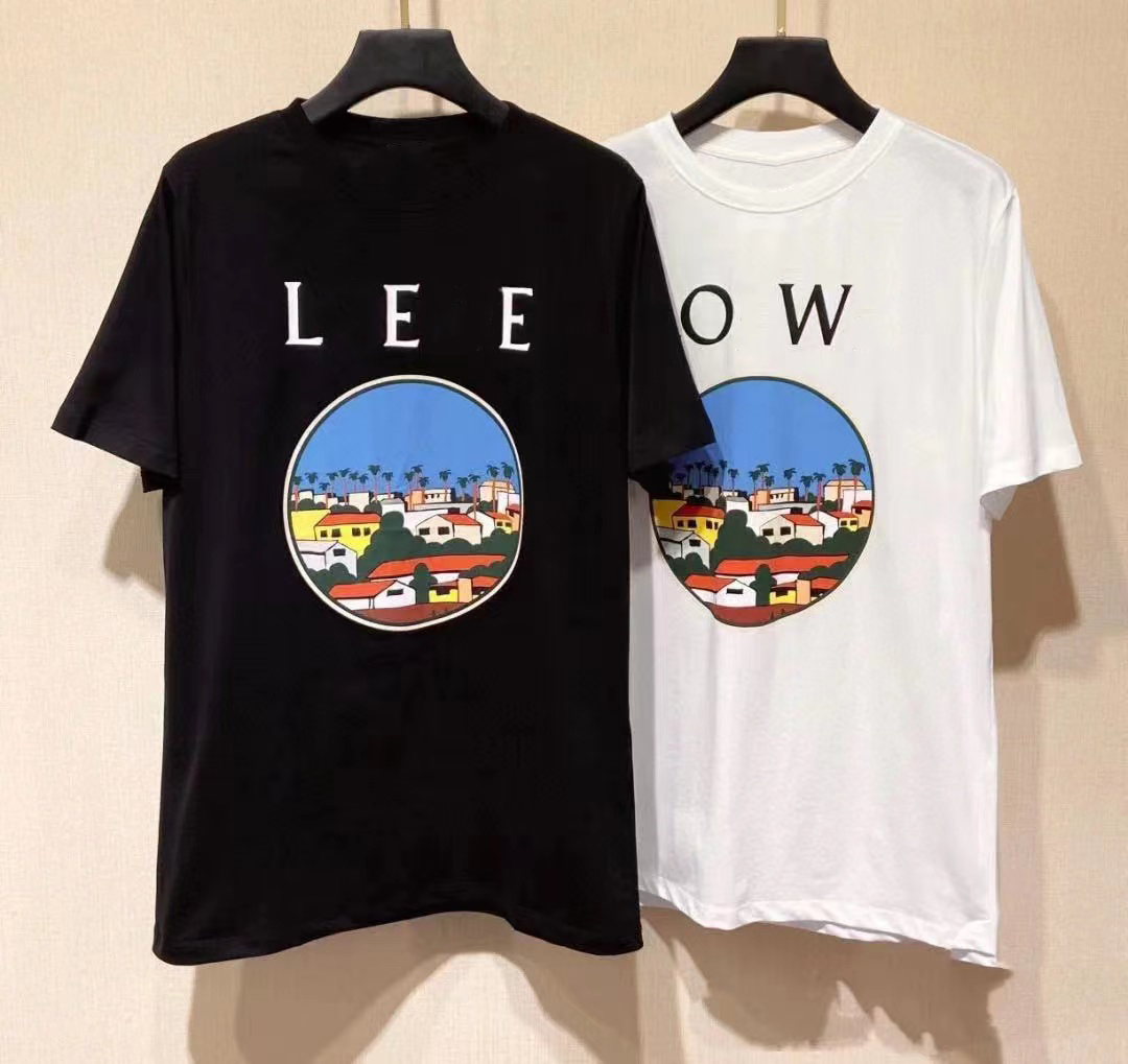 

2023 summer men's designer t shirt suit casual men and women's T-shirt plaid printed short sleeve shirts selling high-end men hip-hop clothing. Asia M, Black