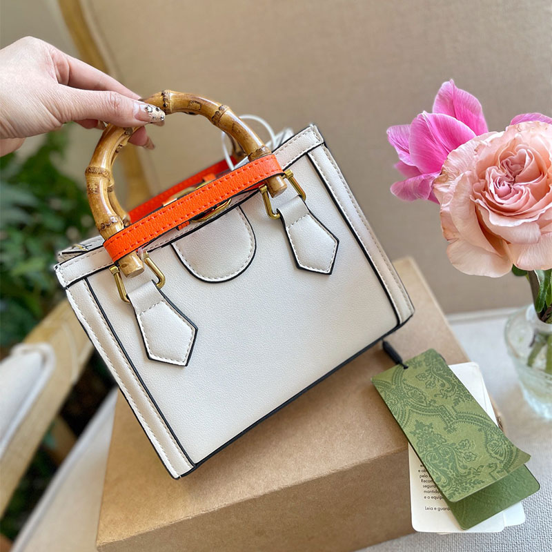 

One Century Classic Designer Lady Mini Bamboo Tote Bags Bamboo's Handle Plain Paty Pu Pack Handbags Top Quality Designers Women Handbags, Box