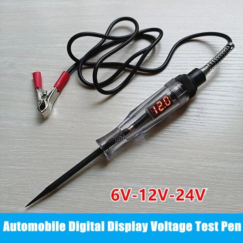 

Diagnostic Tools 6V 12V 24V Durable Automotive Electric Circuit Tester Digital Light Probe Test Pen For Car Boat Auto Accessories