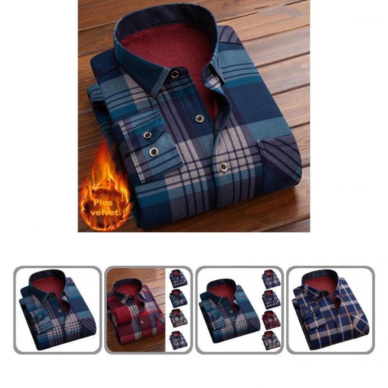 

Men's Casual Shirts Winter Shirt Thermal Men Fit Terrific All Match Formal, Beige
