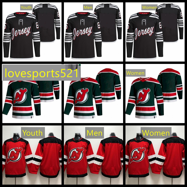 

New''Jersey''Devils Hockey Jerseys custom 13 Nico Hischier 86 Jack Hughes 76 P.K. Subban 18 Dawson Mercer 7 Dougie Hamilton 11 Johnsson 728, As