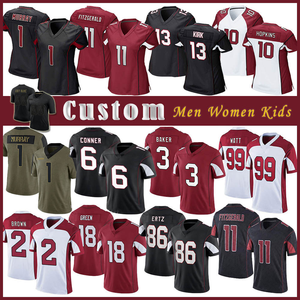 

Jersey Arizona''Cardinals''1 Kyler Murray Marquise Brown Football J.J. Watt Zach Ertz Budda Baker Isaiah Simmons James Conner A.J. Green De, Shown