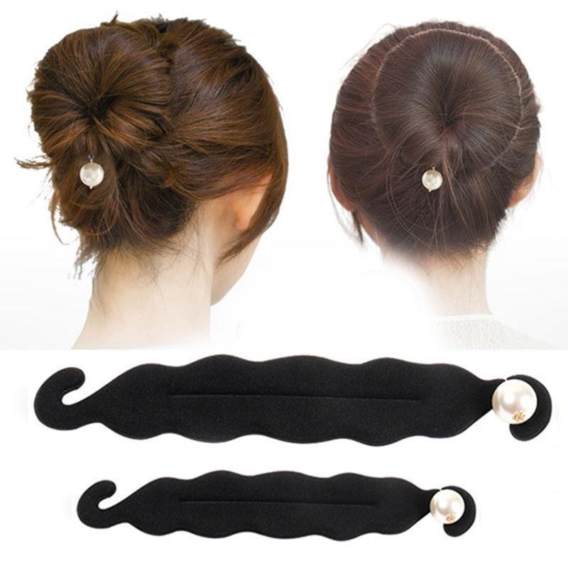 

Women Hair Accessories Magic Donut Bun Maker Black DIY Braid Styling Tools Hairpins Twist Hair Clips Braiding Tools Hairstyle